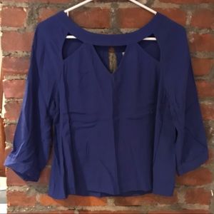 Navy Blue Blouse
